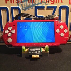 Sony PSP 2001 with Charger, Memory Stick, & Games